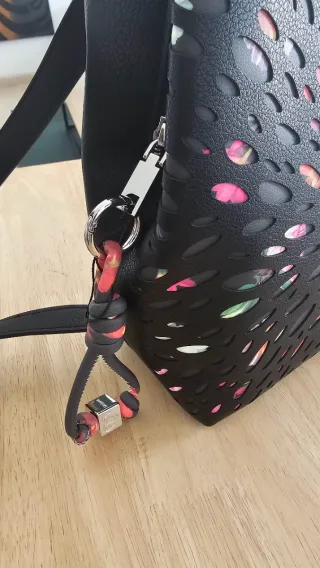 Bolso Mochila Desigual Negro Multicolor