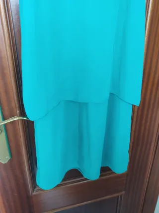 Vestido vintage verde azulado