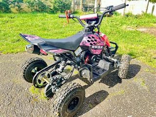 Mini Quad Gasolina Infantil Rosa