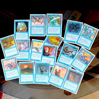 Cartas Magic cuarta isla muro pez elemental sirena
