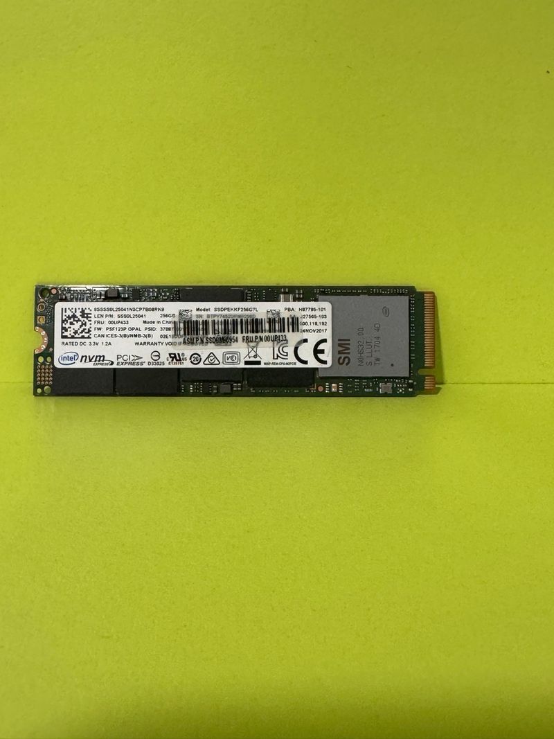 Intel 256GB M.2 NVMe