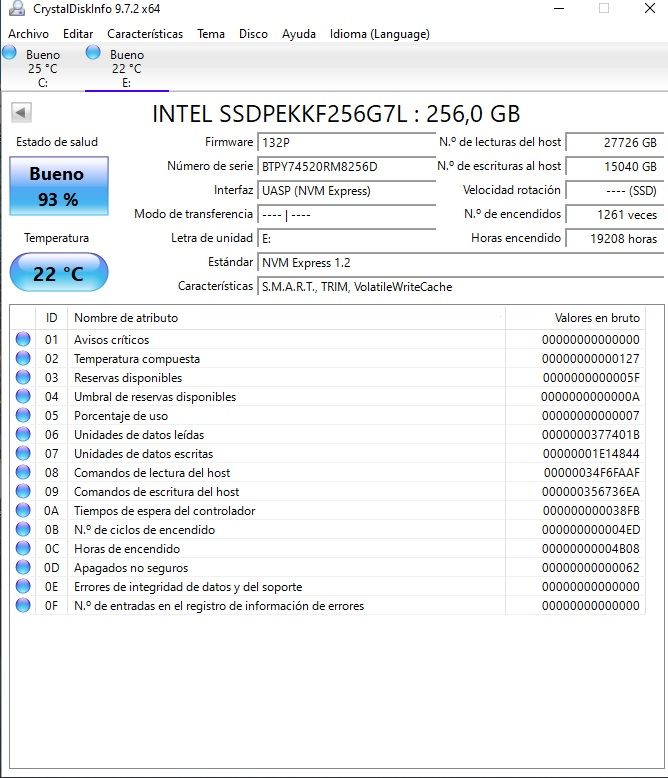 Intel 256GB M.2 NVMe afbeelding 2