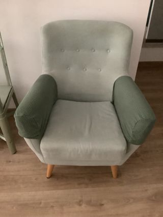 Butaca individual color verde agua