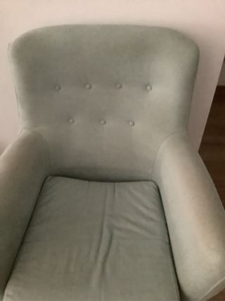 Butaca individual color verde agua