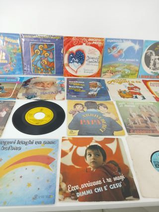 Lotto 24 Dischi Vinile 45 Giri Musica Bambini