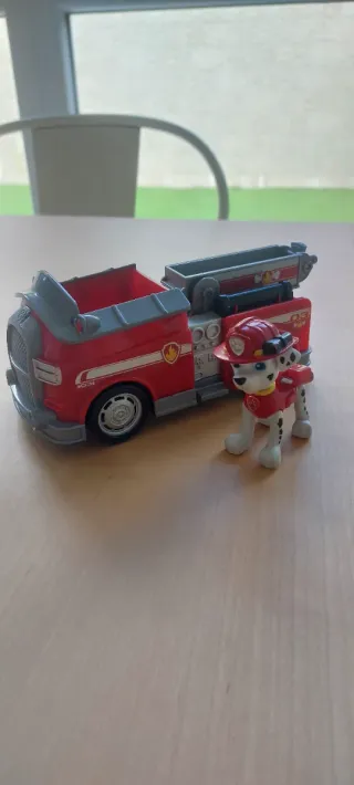 Figura Marshall Camión Bomberos Patrulla Canina