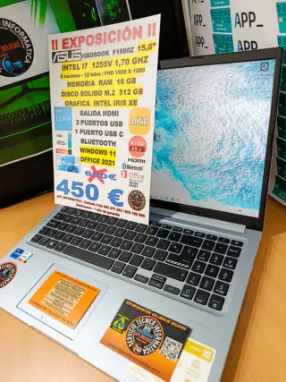 Portátil Asus i7 16GB RAM 512GB SSD