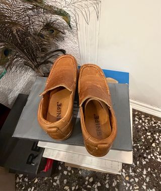 Zapatos de piel SNIPE marrón originales
