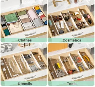 Paquete de 8 separadores de cajones nuevo