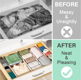 Paquete de 8 separadores de cajones nuevo