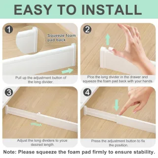 Paquete de 8 separadores de cajones nuevo