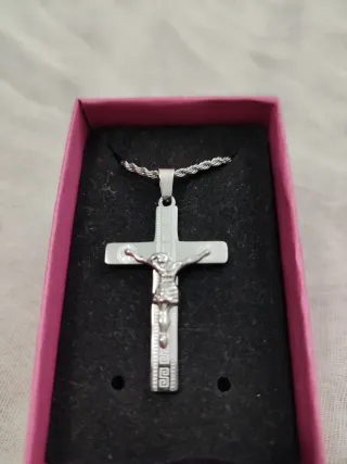 Colgante Cruz Acero Inoxidable