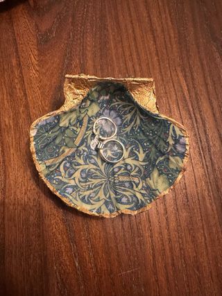 Bandeja joyero vieira decorada