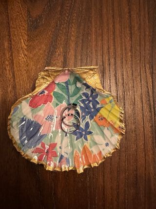 Bandeja joyero vieira decorada