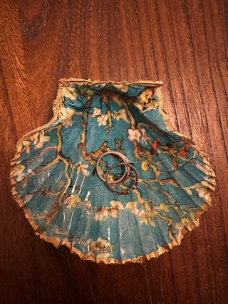 Bandeja joyero vieira decorada