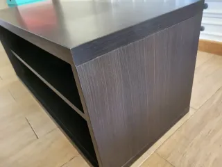 Mueble TV Ikea madera negro/marrón