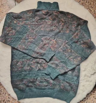 Jersey Corte Inglés Teal Estampado