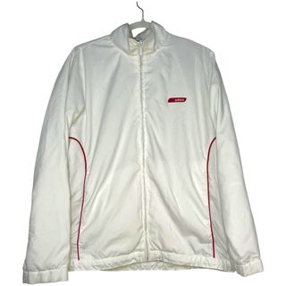 Chaqueta Adidas Blanca con Detalles Rojos