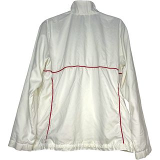 Chaqueta Adidas Blanca con Detalles Rojos