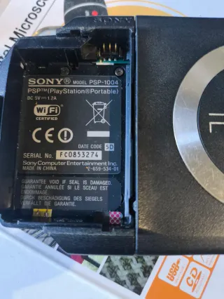 Sony PSP Negra sin cargador ni bateria