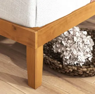 Somier madera cama completa 135x190 nueva