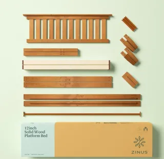 Somier madera cama completa 135x190 nueva