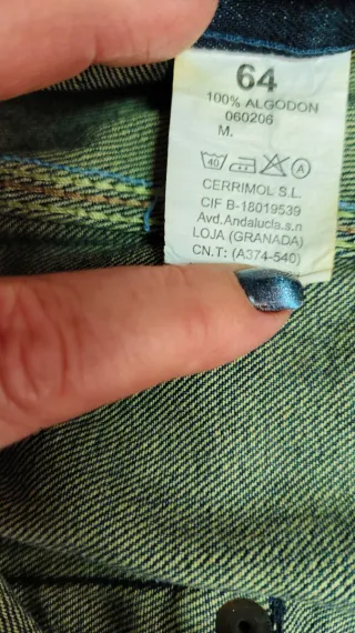 Pantalón vaquero caballero talla 64
