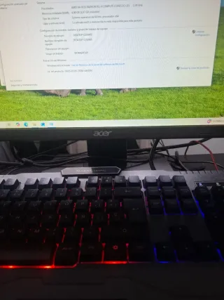 Ordenador de mesa completo negro