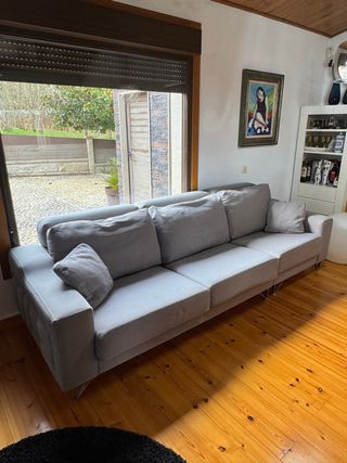 Sofá gris extensible