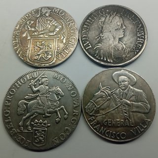 4 MONEDAS ANTIGUAS DE COLECCIÓN VARIADAS