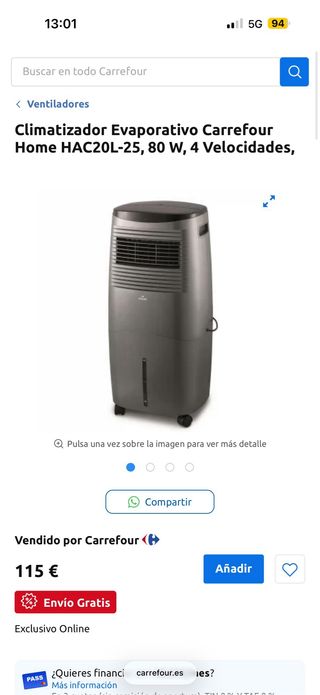 Aire Acondicionado Klindo Portátil