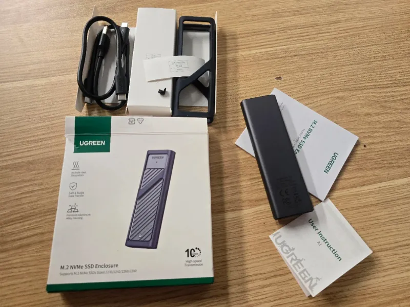 UGREEN Carcasa M.2 NVMe PCIe USB C 3.2 afbeelding 2