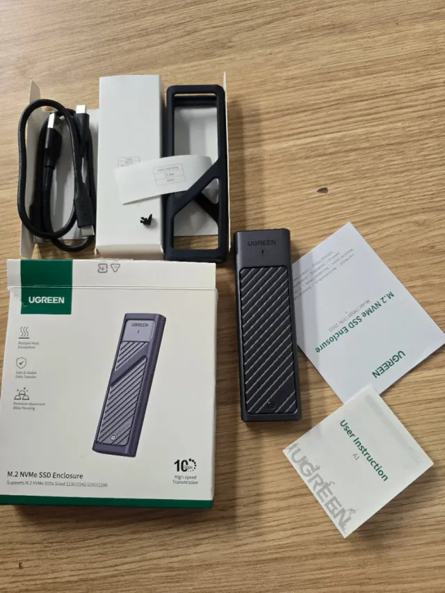 UGREEN Carcasa M.2 NVMe PCIe USB C 3.2