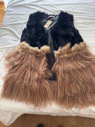 Chaleco pelo natural mujer Talla L