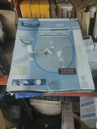 Taza WC con LED azul y blanco