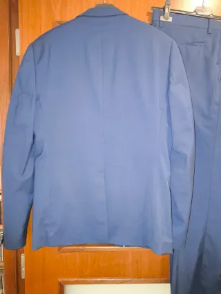 Traje de chaqueta azul hombre