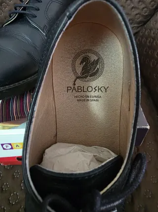 Zapatos Pablosky niño comunión azul marino
