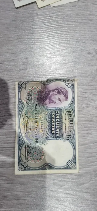 Billete 50 Pesetas España 1931