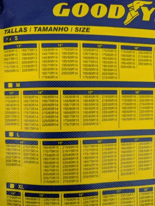 Cadenas Nieve Textiles Goodyear Talla S