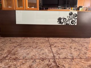 Cabecero de cama madera y cristal