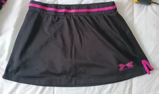 Falda de pádel Harlem Padel negra y rosa