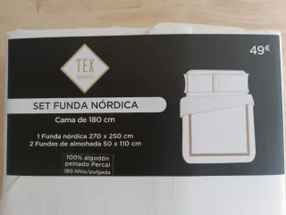 Funda Nórdica Cama 180 - Algodón Percal