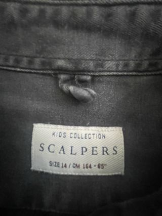 Camisa Scalpers Negra Niño