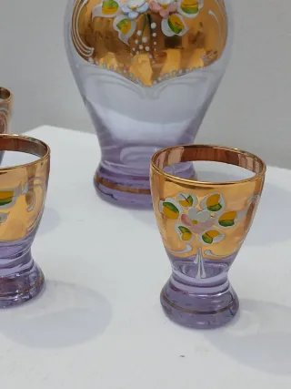 Set Murano Vintage Bottiglia e Bicchieri