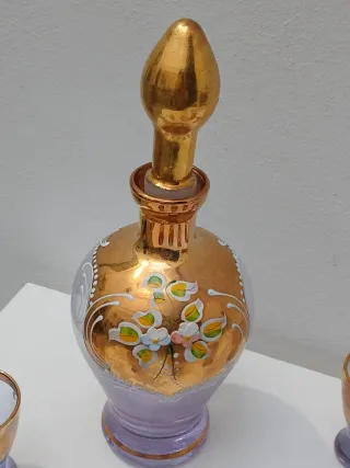 Set Murano Vintage Bottiglia e Bicchieri