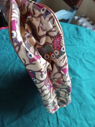 Neceser de viaje con estampado de búhos