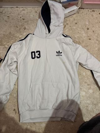 Sudadera Adidas Blanca Talla S