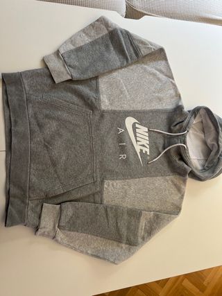 Sudadera Nike Air Patchwork Gris