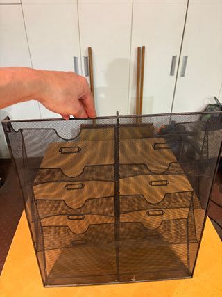 Organizador de cartas vintage de malla