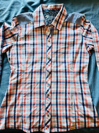 Camisa Kenzo Jeans Vintage Cuadros Talla M